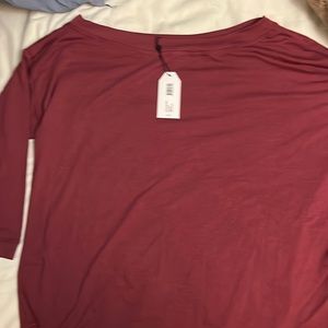 Universal standard maroon dolci top